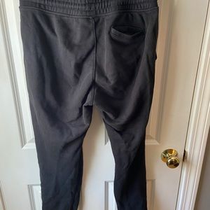Black adidas joggers